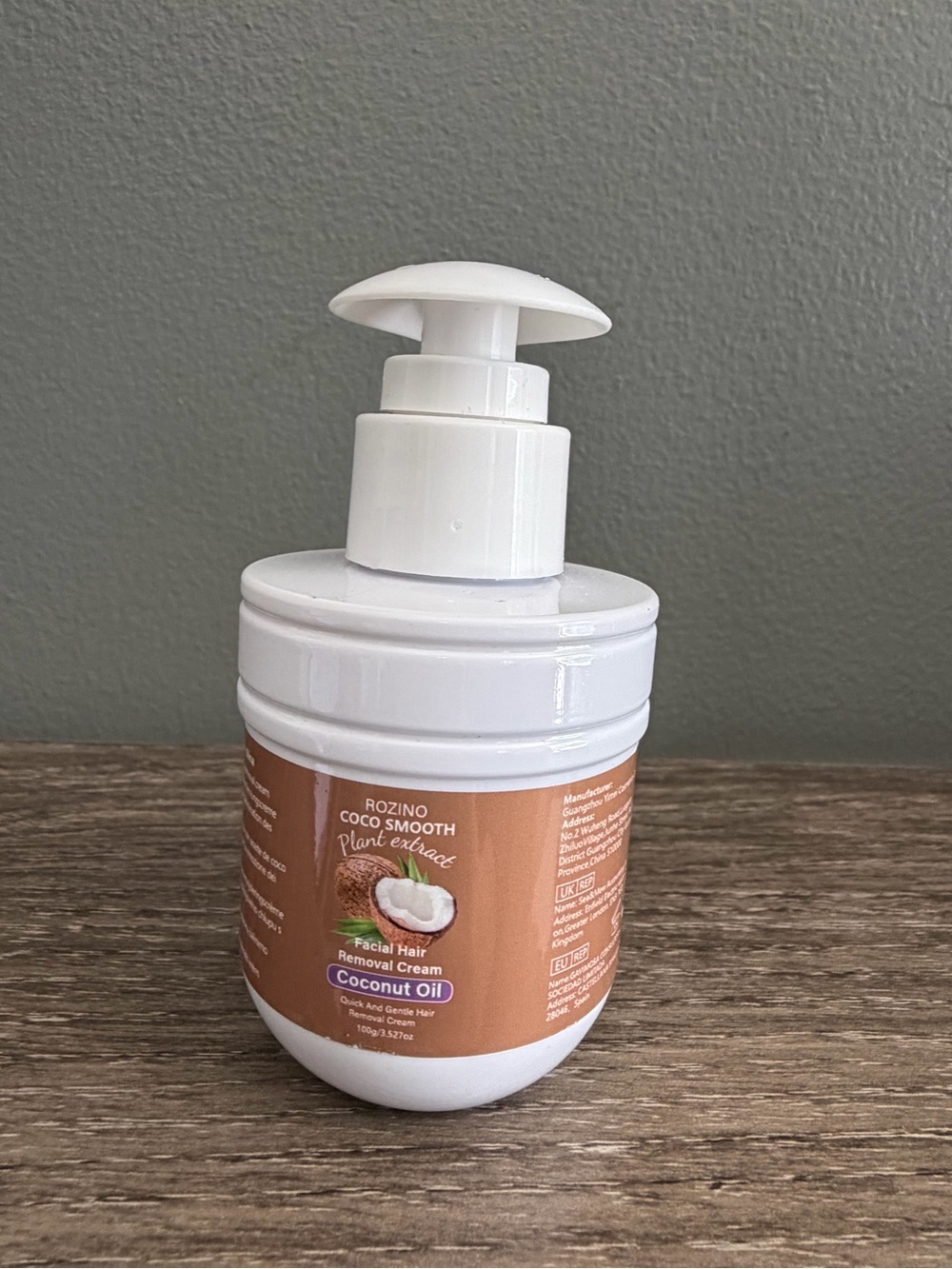 Coco Smooth Coconut Oil Facial Hair Removal Cream – White